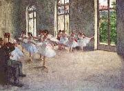 Edgar Degas Ballet Rehearsal oil on canvas